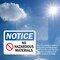 Signmission No Hazardous Materials Sign, Vinyl Decal, 10in W x 7in L, 2PK OS-2PACK-NS-D-710-L-14649 - alternate 6